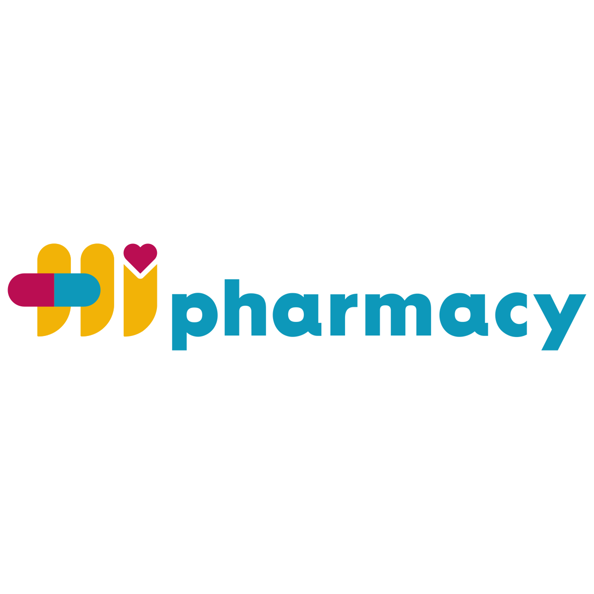 Hi Pharmacy Logo horizontal 10x10cm